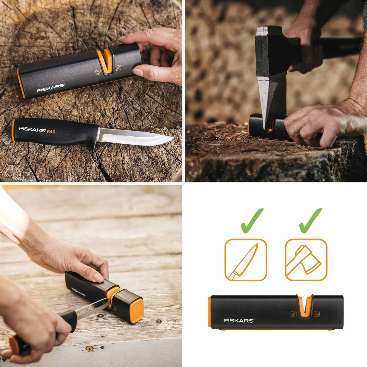 Fiskars Axe and Knife Sharpener - (120740)