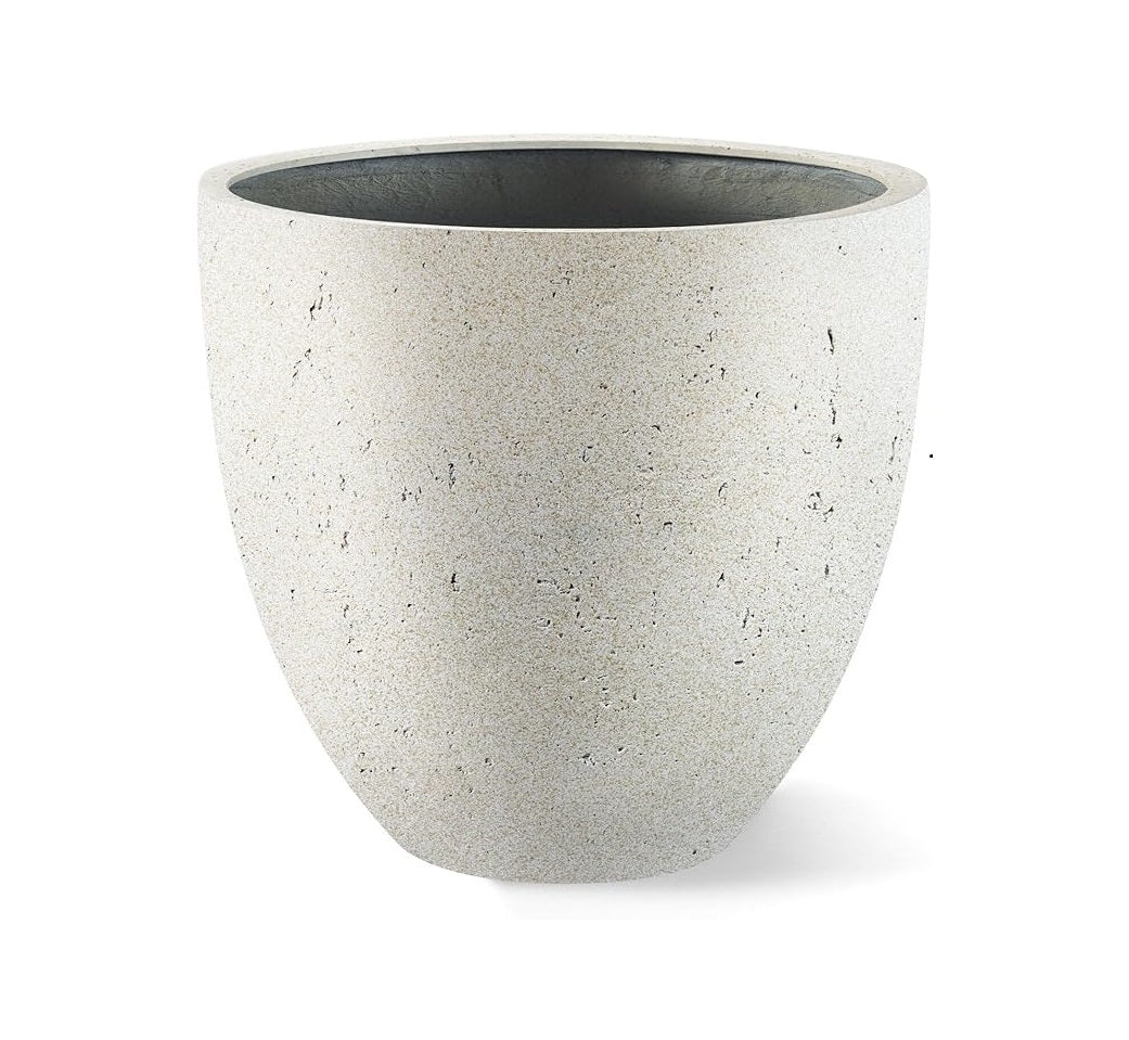 Luca Lifestyle - Grigio Egg Pot - Antique White