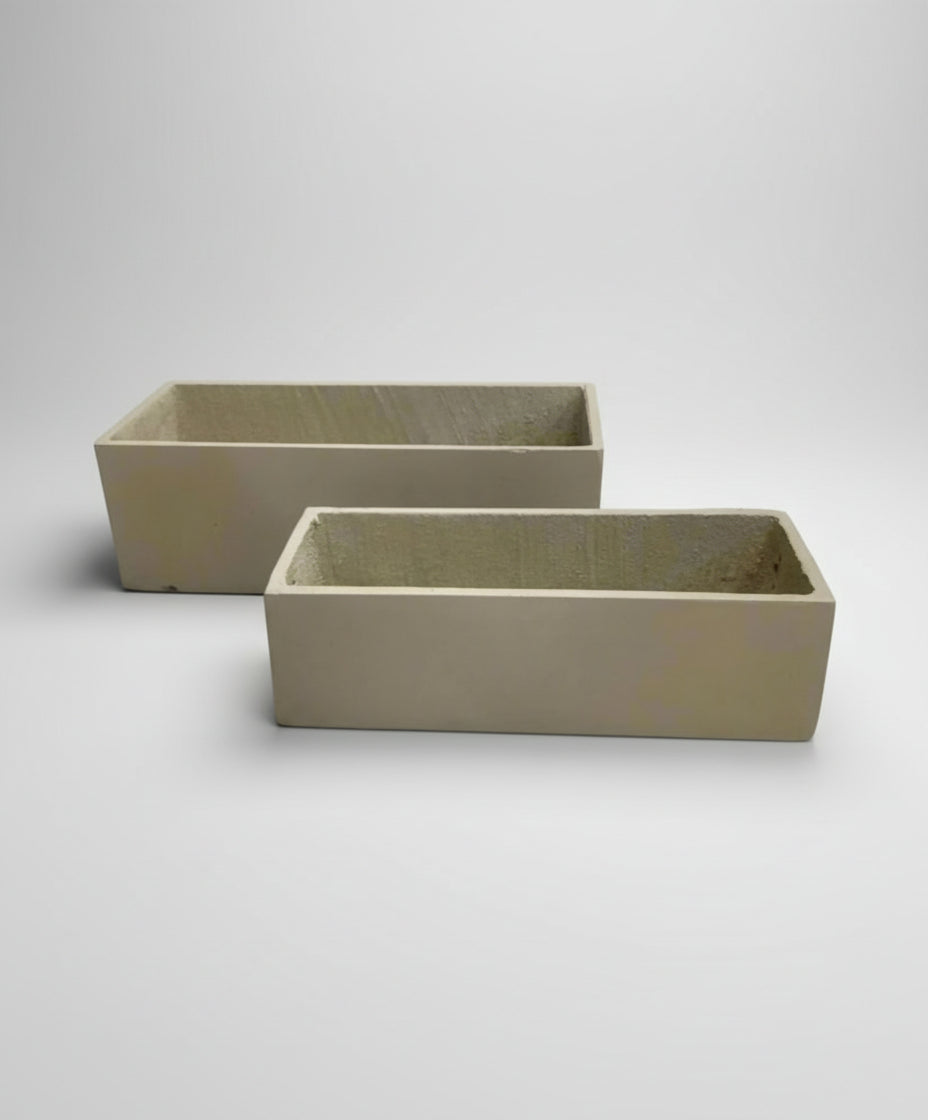 وعاء مستطيل من الفايبر كلاي | R1002