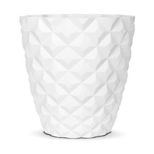 Capi Heraldry Vase Tapered Round White