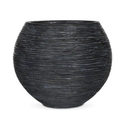 Capi Nature Vase Ball Rib Black