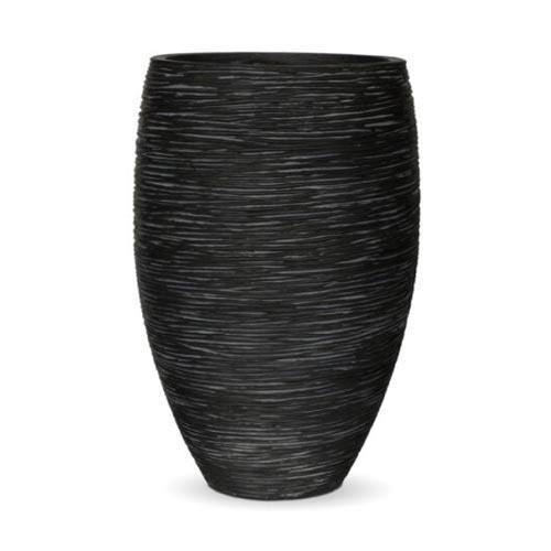 Capi Nature Vase Elegant Deluxe Rib Black