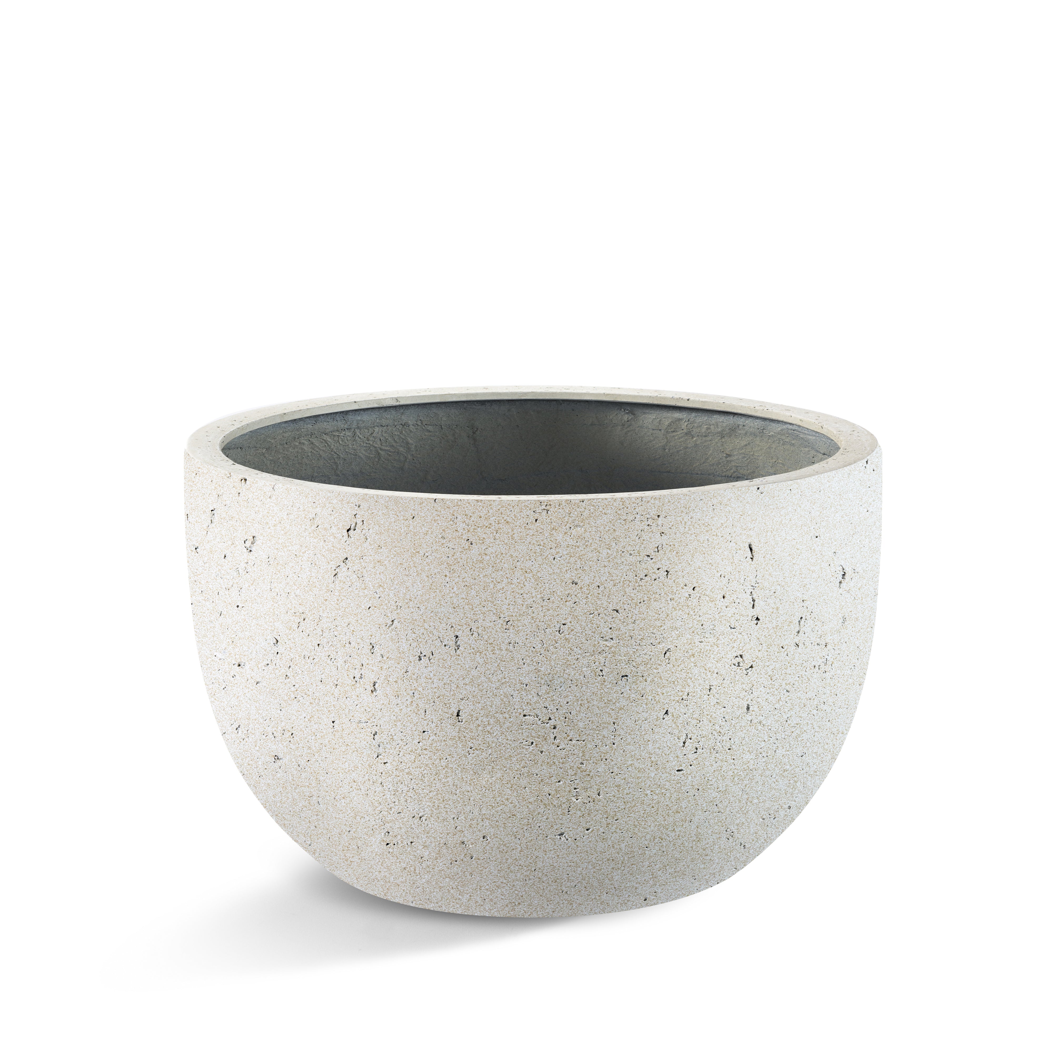 Luca Lifestyle - Grigio New Egg Pot Low - Antique White