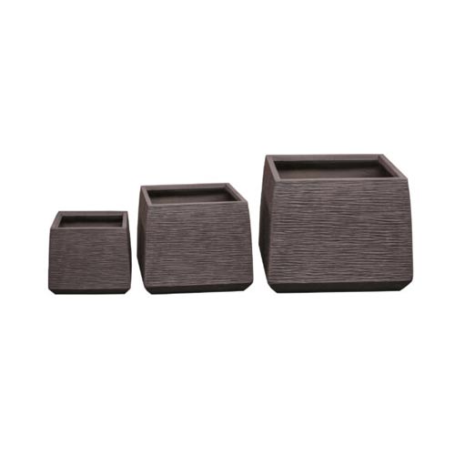 Fiber Clay Pots DW184367 – Rib Brown