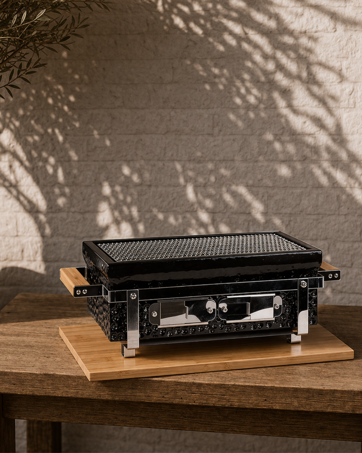 Kimstone Tabletop BBQ Grill 17.5″ (KS-T17S) | Portable, Black