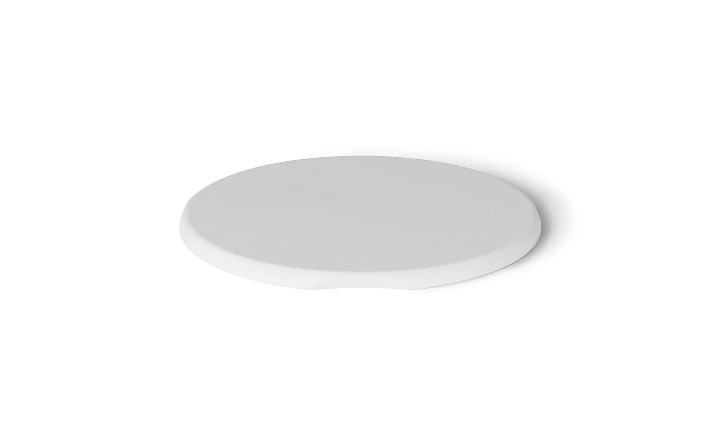 Autograph Standard Side Table Round Fog Lid White Base (Only Lid)