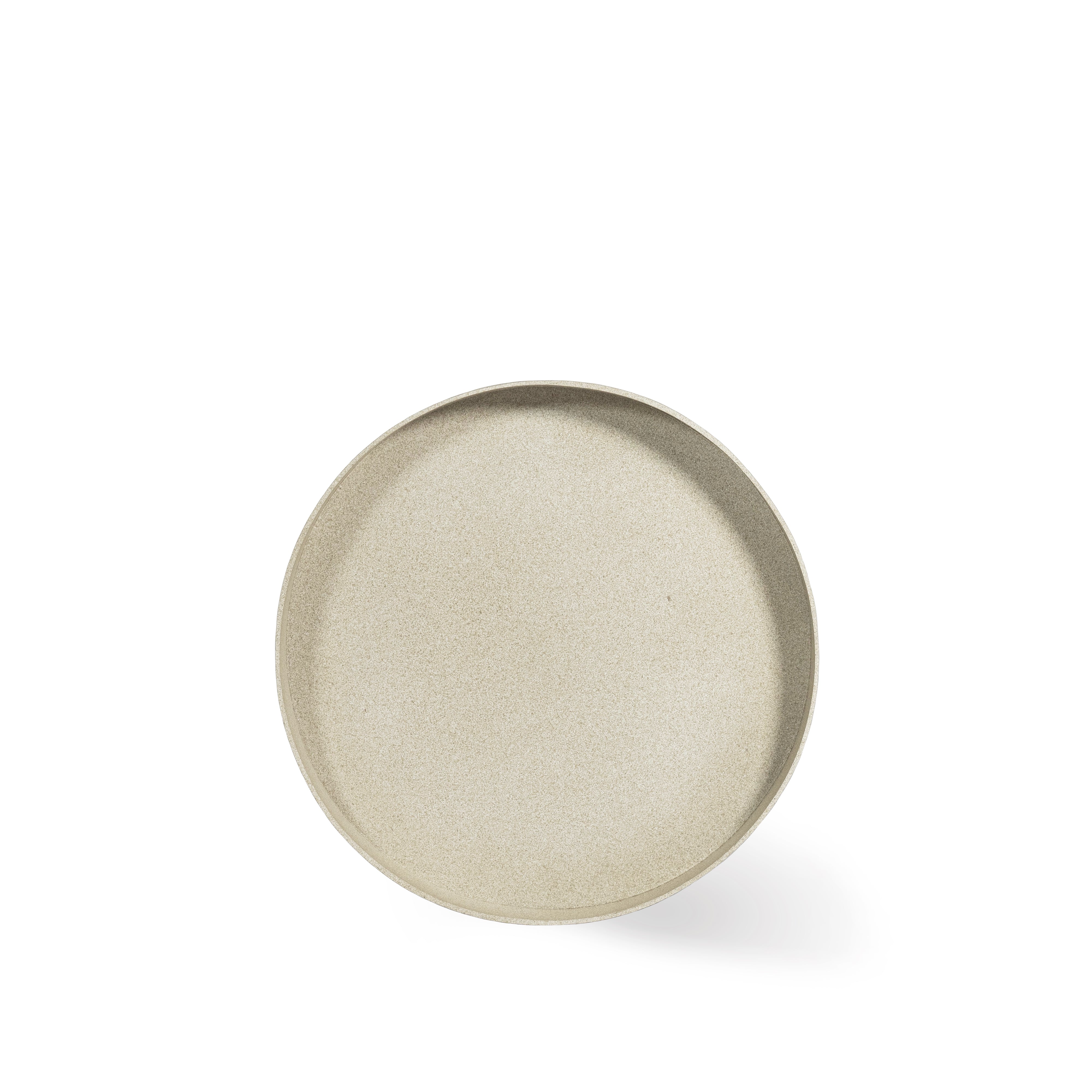 Luca Lifestyle Fiber Saucer New Egg Pot Antique White Concrete