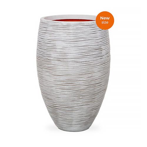 Nature Vase Elegant Deluxe Rib NL – Ivory