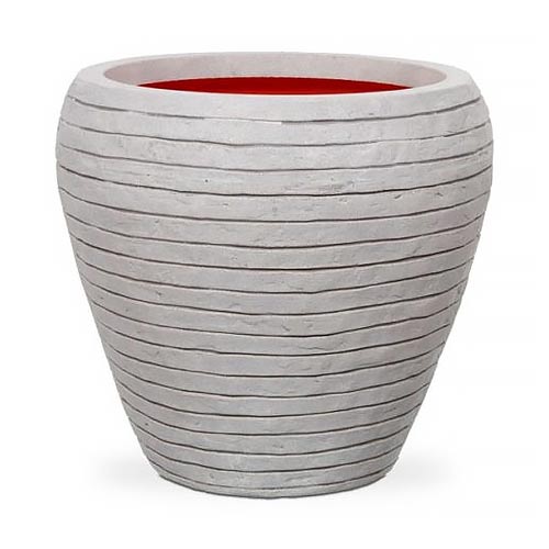 Nature Vase Tapered Round Row – Ivory
