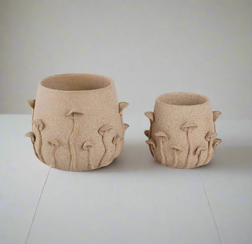 Ceramic Pot Forest Mushroom