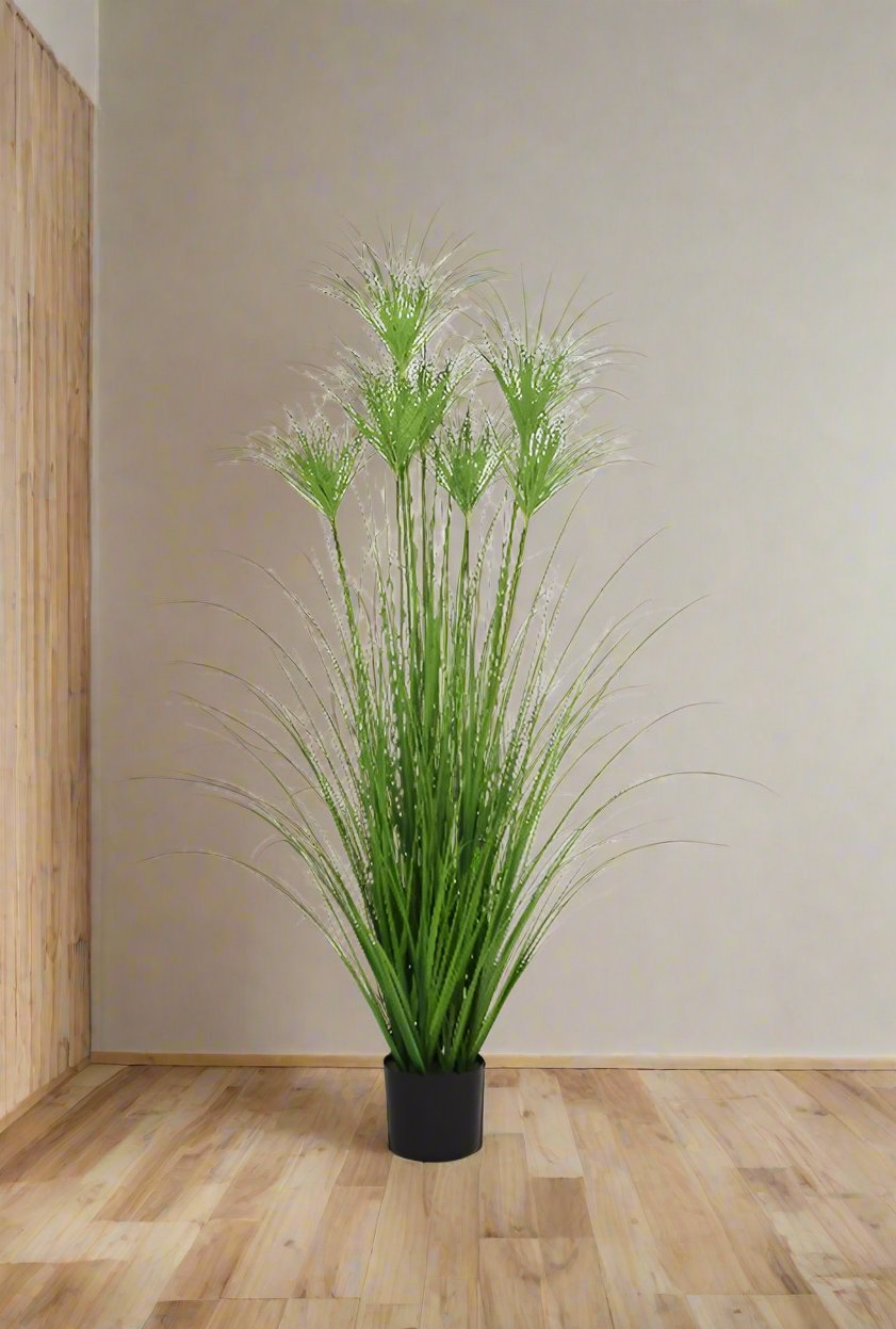 Artificial 60"H Grass with Plastic Pot, 1.5M - (7109)