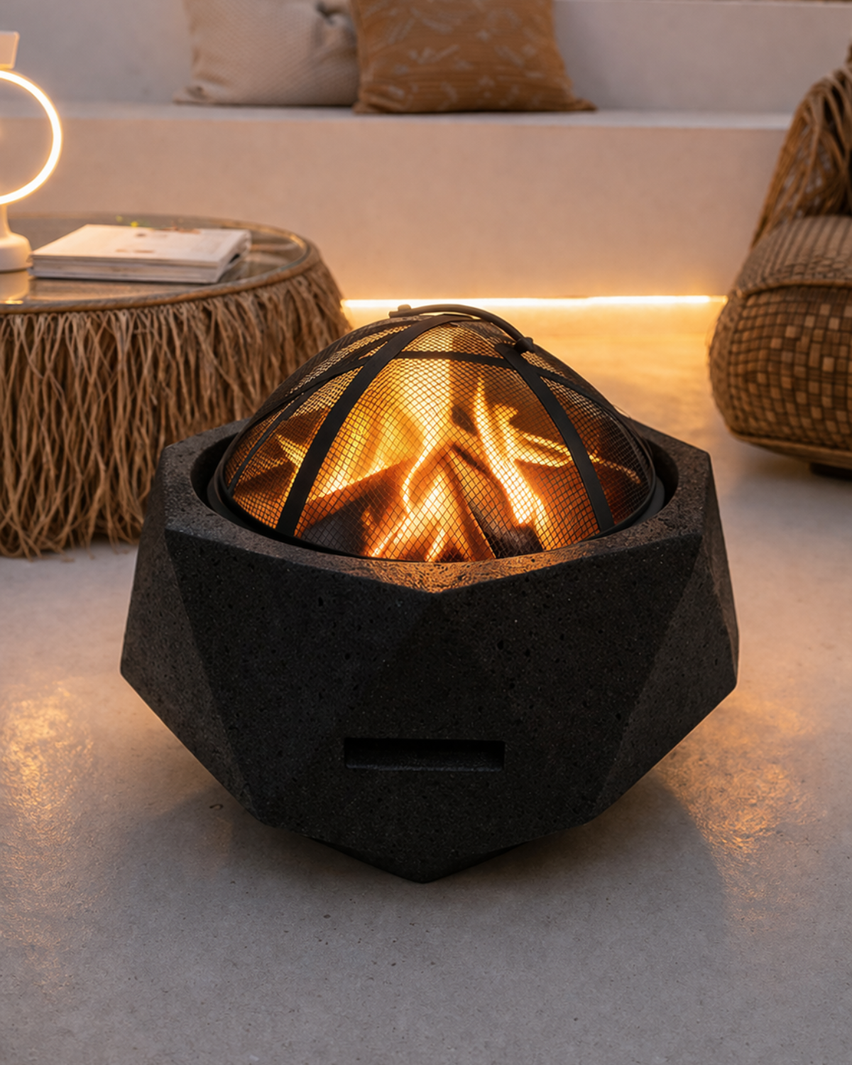 Ronglin Fire Pit GRC Wood Burner 64x43cm - Acacia Garden Center