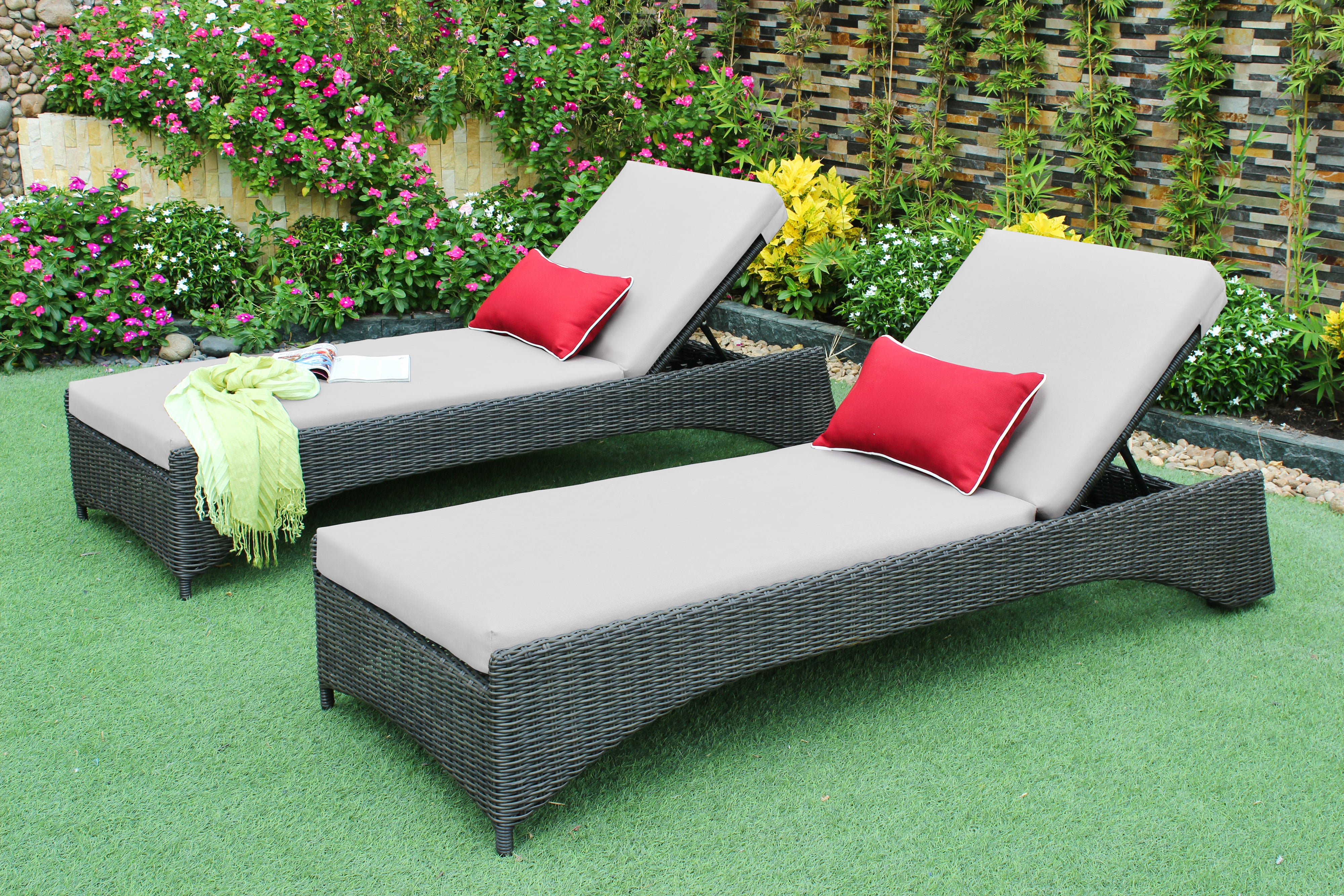 ATC Outdoor Sun Lounger  with Adjustable Backrest - RABD-074