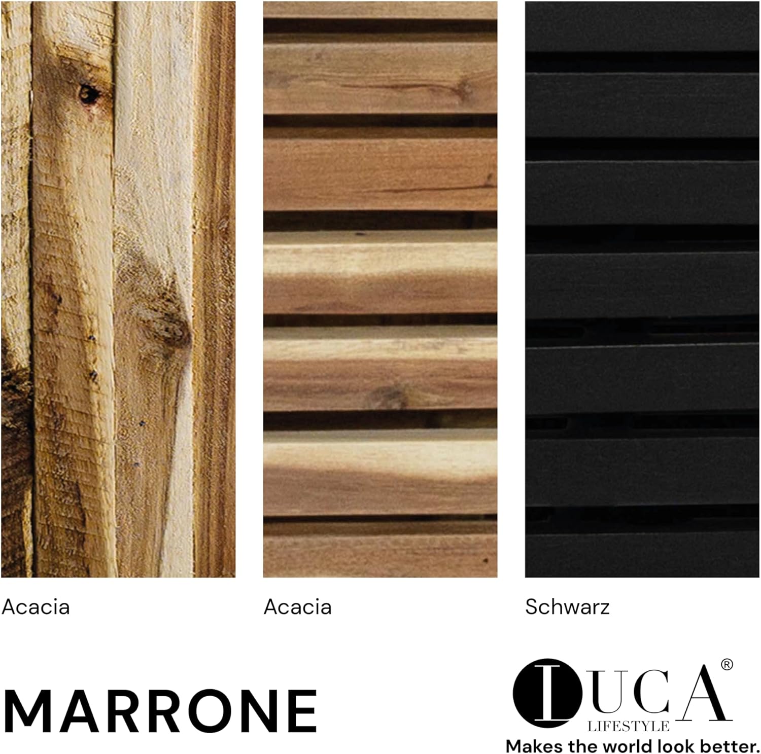 Luca Lifestyle Marrone Orizzontale Cube Acacia