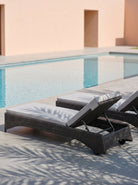 Adjustable Sun Lounger | Reclining Wicker Sunbed - Acacia Garden Center