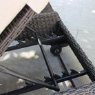 Adjustable Sun Lounger | Reclining Wicker Sunbed - Acacia Garden Center