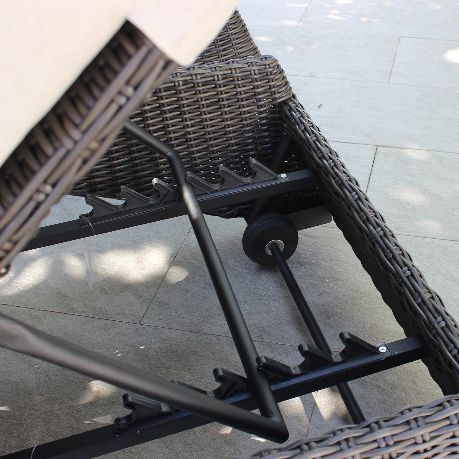 Adjustable Sun Lounger | Reclining Wicker Sunbed - Acacia Garden Center