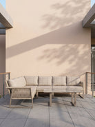 Artemis Plus Corner Set (Terazzi) | L - Shaped, Seats 6–8 - Acacia Garden Center