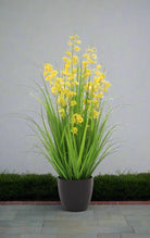 Artificial 36"H Dancing Orchid Grass with Plastic Pot, 90CM - (7026) - Acacia Garden Center