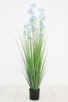 Artificial Grass Allium Grass | Plastic Pot | 67" - Acacia Garden Center