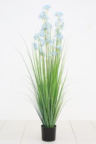 Artificial Grass Allium Grass | Plastic Pot | 67" - Acacia Garden Center