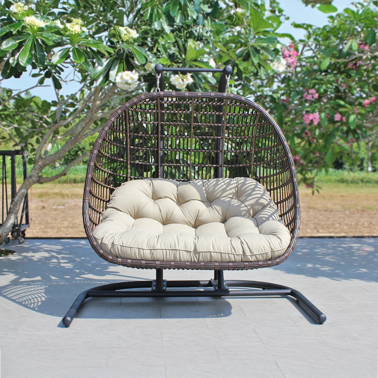 ATC Romantic and Comfy Double Swing Chair For Couples (RAHM - 026) - Acacia Garden Center