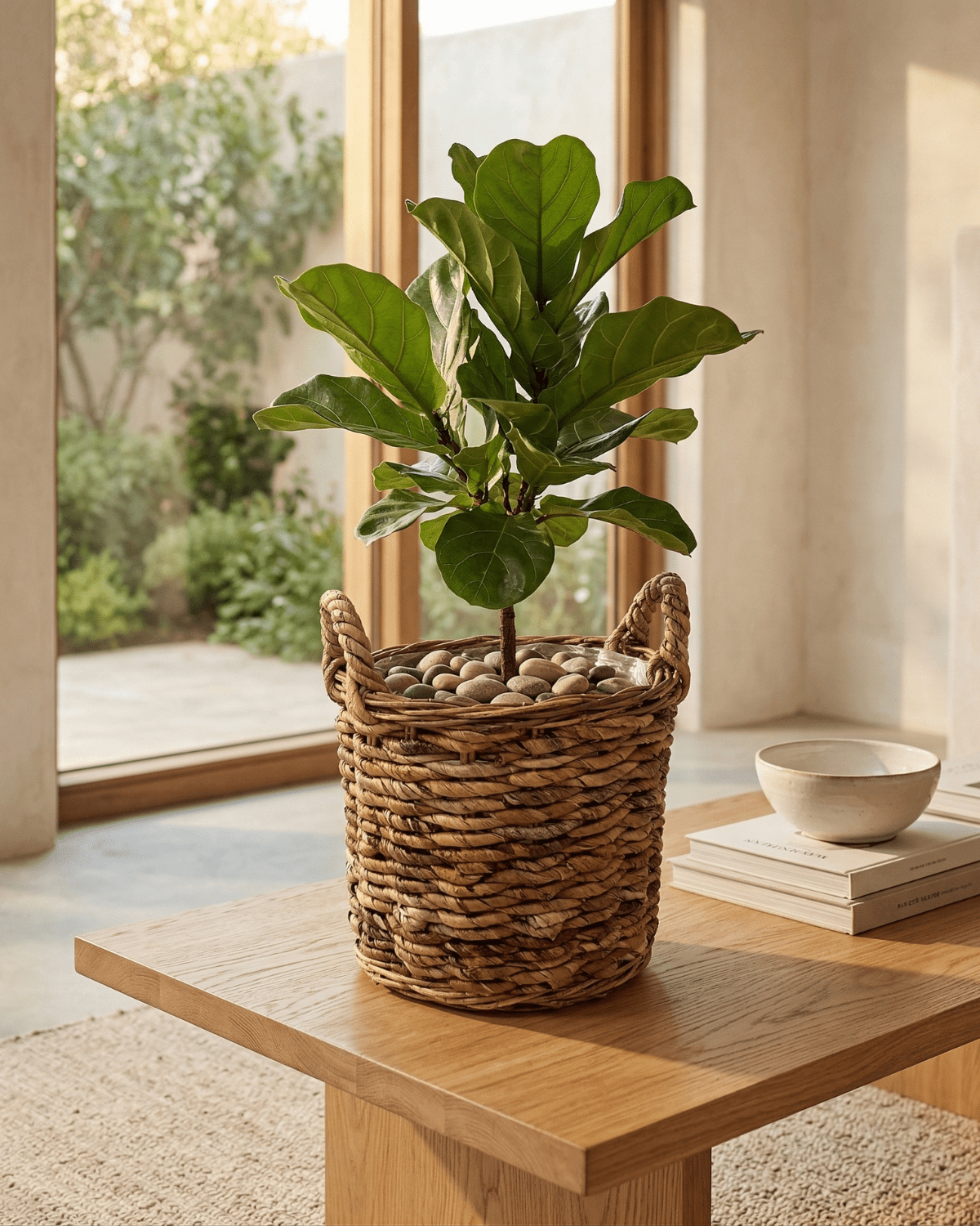 Basket Cylinder Abaca Brown - Acacia Garden Center