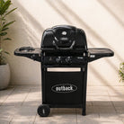 BBQ Grill Outback Omega 250 Gas BBQ with Side Burner OM250H - Acacia Garden Center
