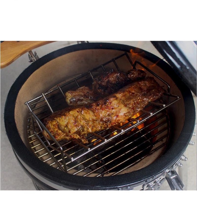 BBQ Rib Rack | Stainless Steel, 2 Sizes - Acacia Garden Center