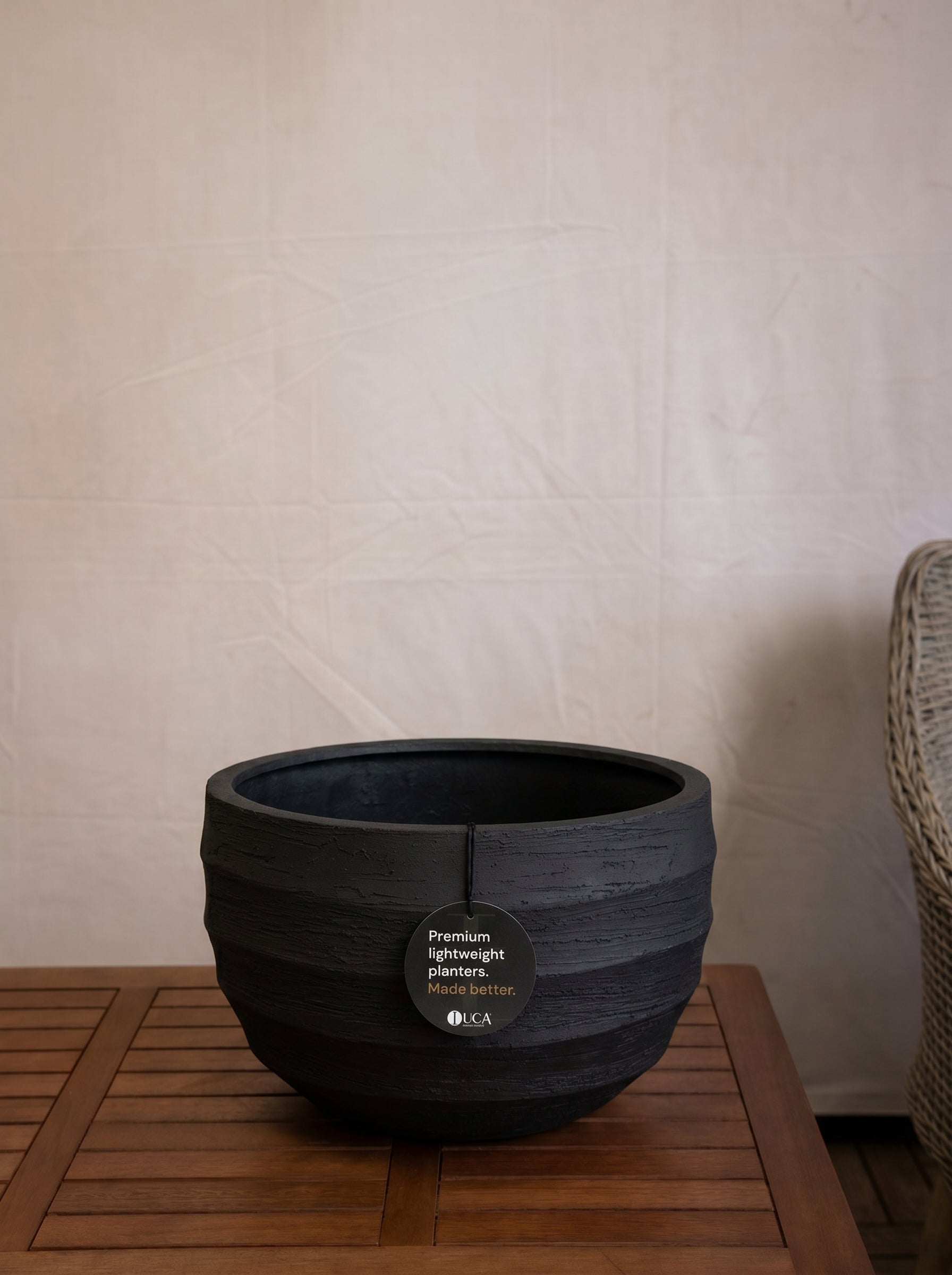 Bordo New Egg Pot Low | Premium Planter, Dia. 80–110 cm - Acacia Garden Center
