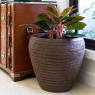 Capi Europe Nature Vase Taper Round Rib KDGR/KOFZ 42x38cm - Acacia Garden Center