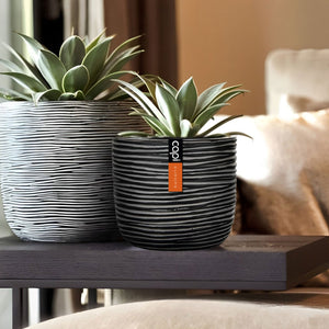 Capi Europe Planter Ball Rib BOFZ 132 - Acacia Garden Center