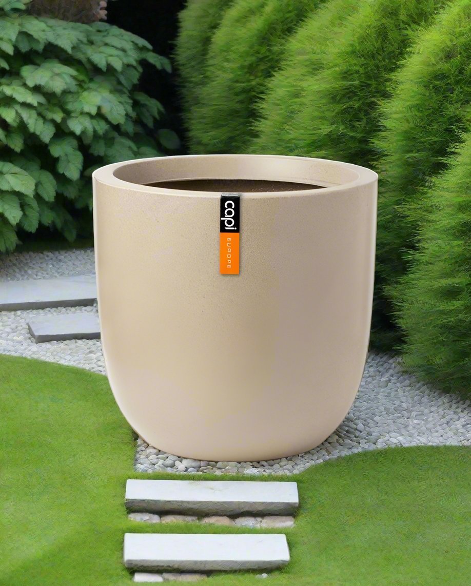 Capi Europe Planter Ball Waste Smooth - Acacia Garden Center