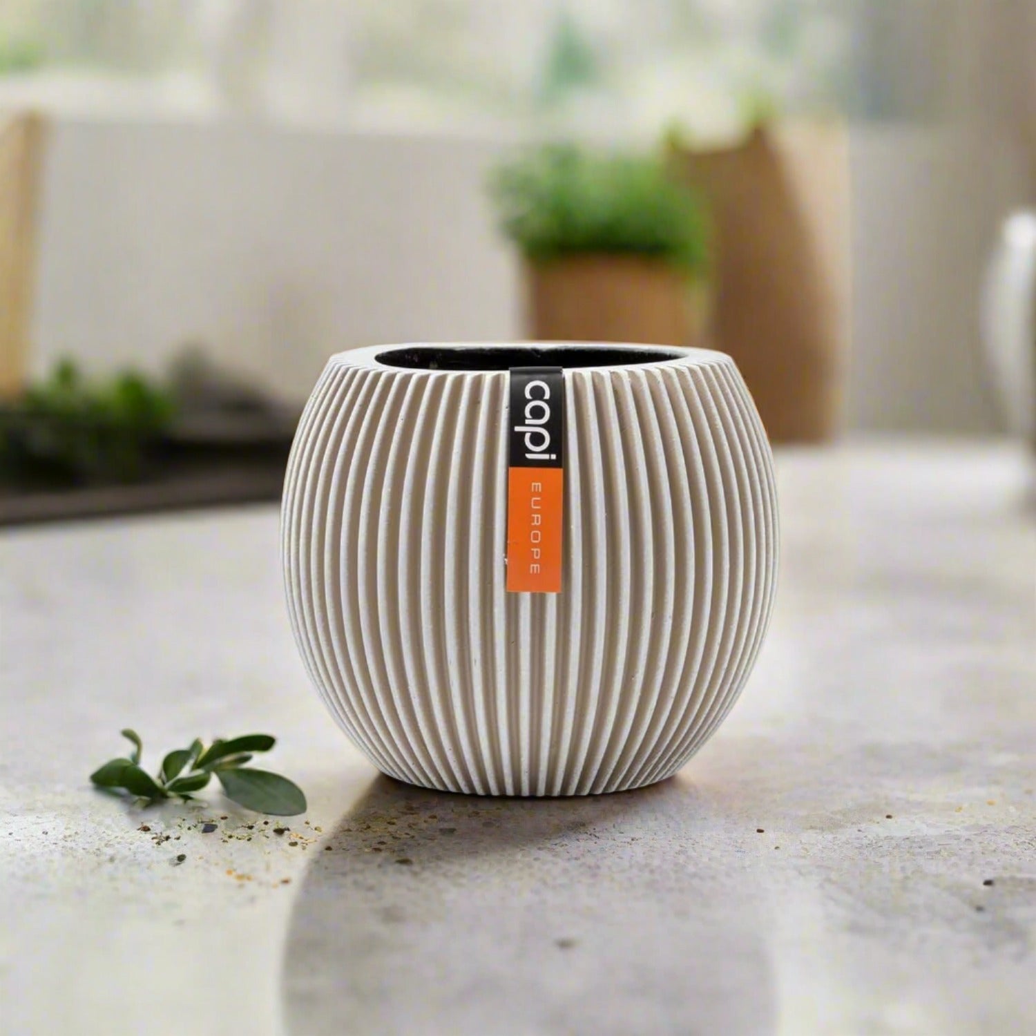 Capi Europe Vase Ball Groove BGVI 109 - Acacia Garden Center