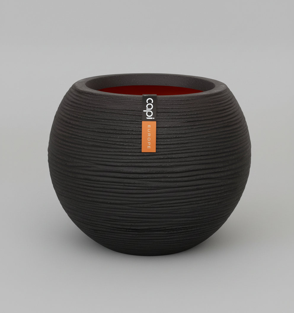 Capi Europe Vase Ball Rib - Acacia Garden Center