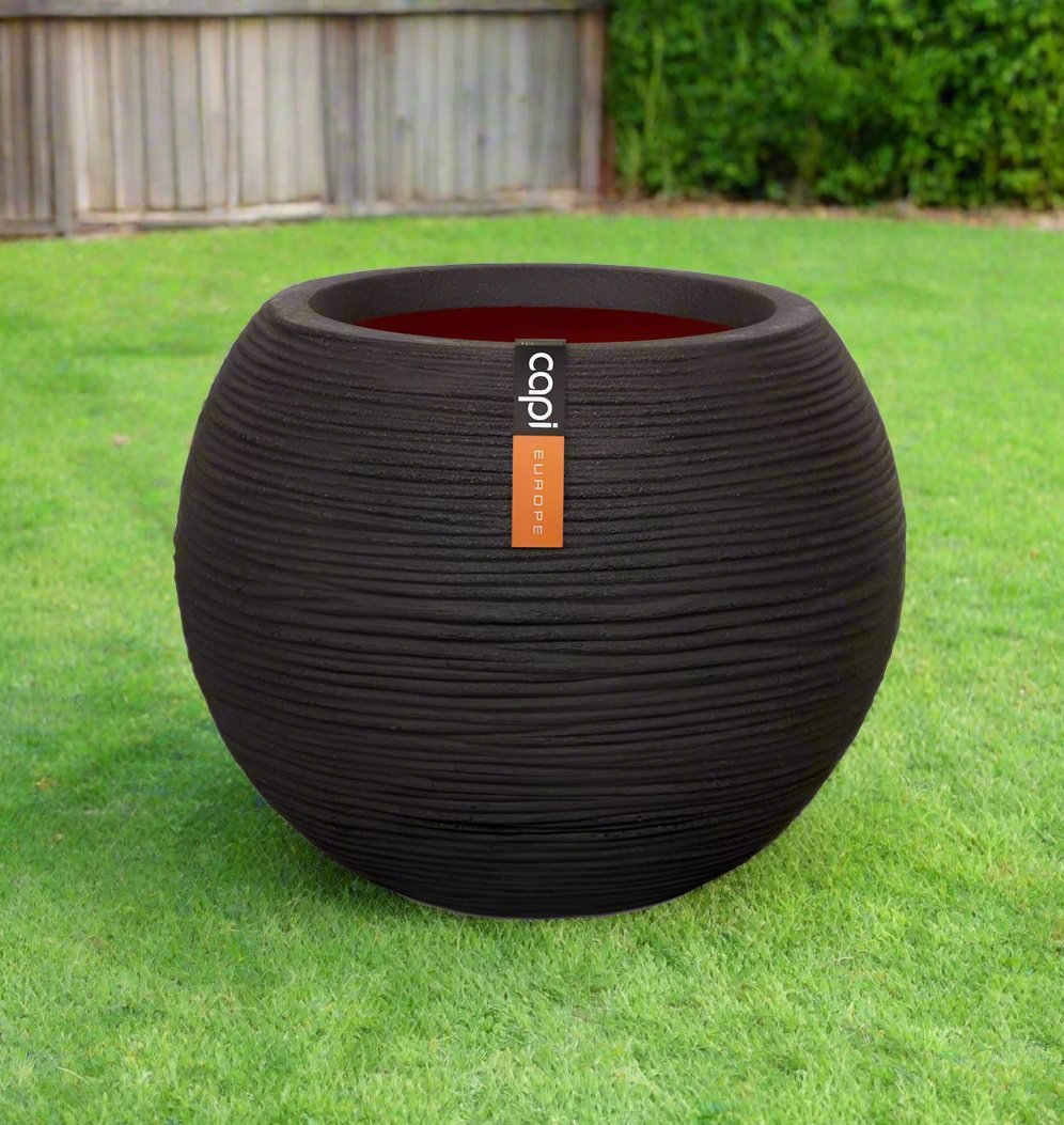 Capi Europe Vase Ball Rib - Acacia Garden Center