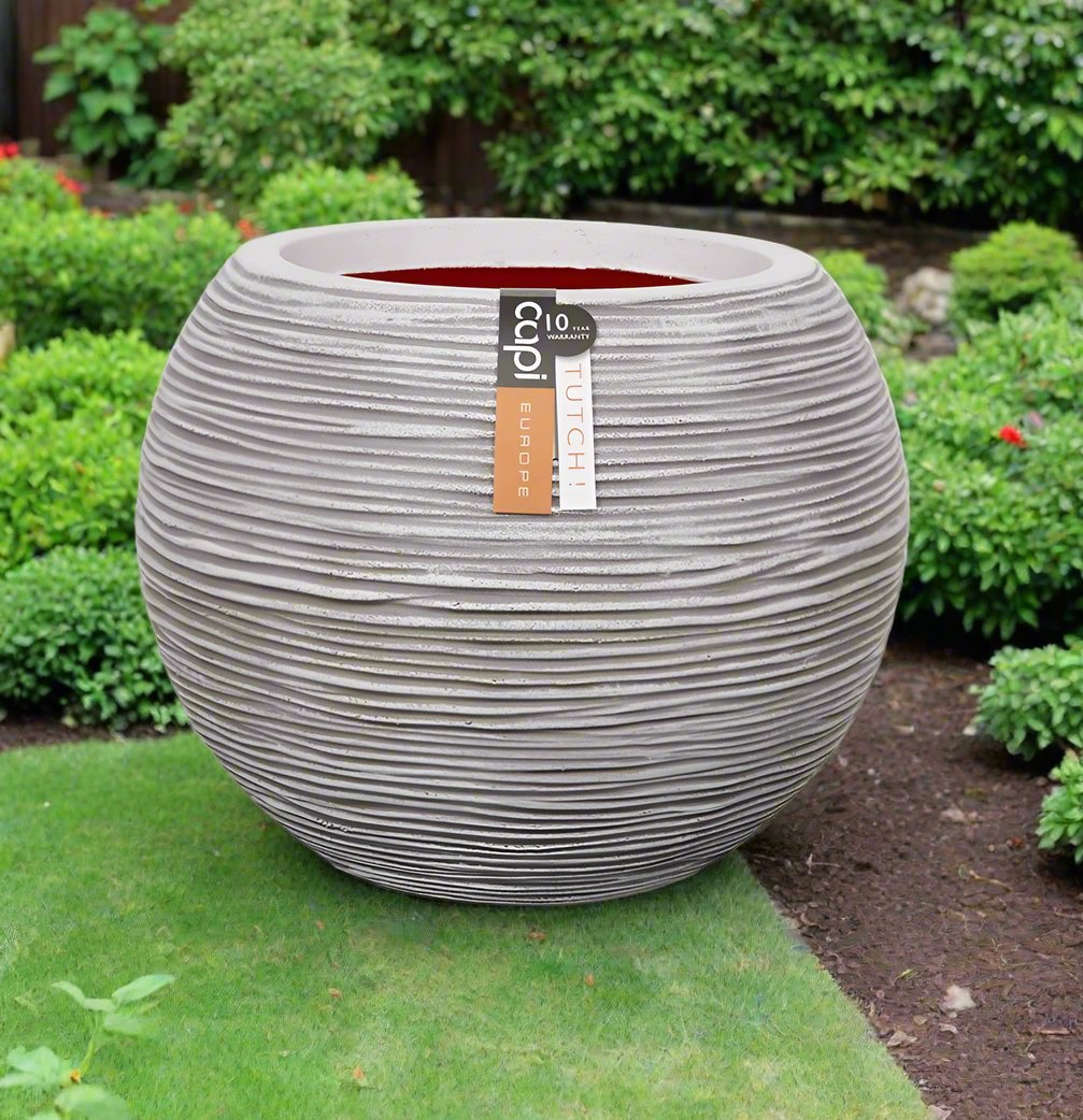 Capi Europe Vase Ball Rib - Acacia Garden Center