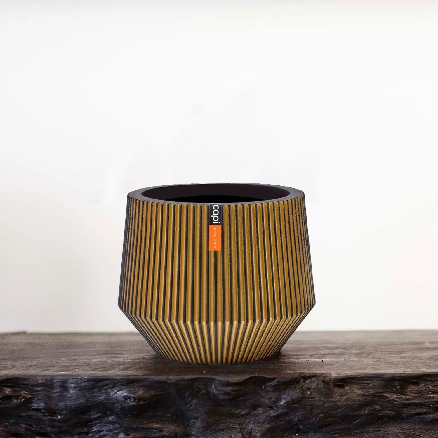 Capi Europe Vase Cylinder GEO Groove - Acacia Garden Center