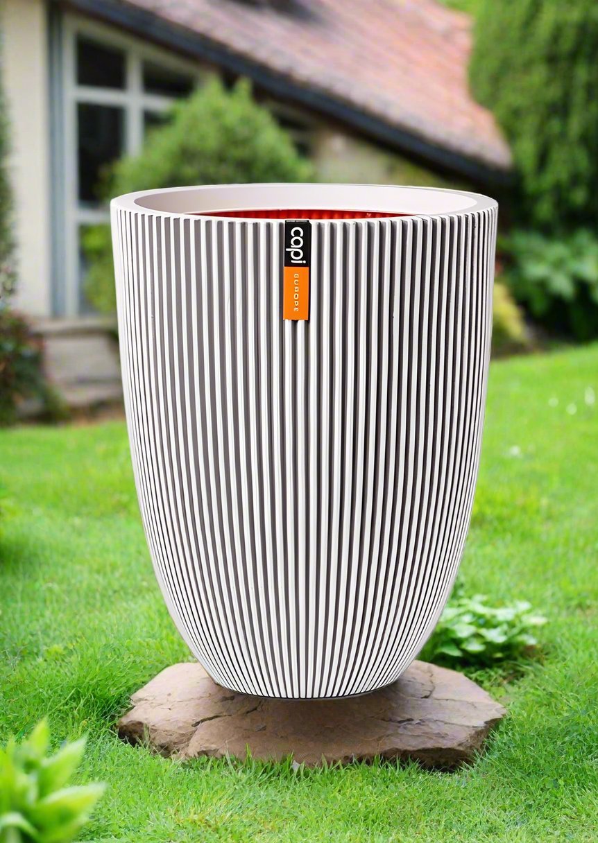 Capi Europe Vase Elegant Low Groove - Acacia Garden Center