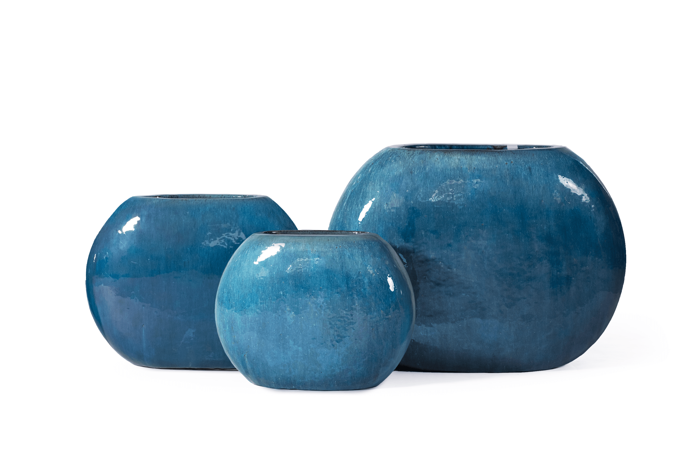 Ceramic Bella Trough Planter | Dark Blue - Acacia Garden Center