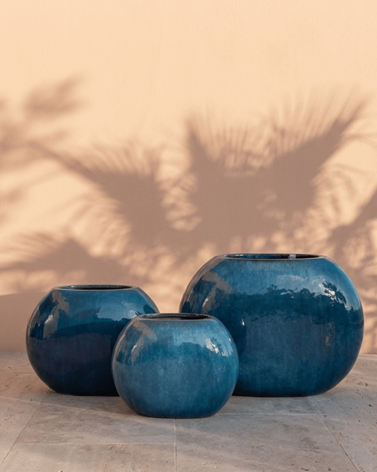 Ceramic Bella Trough Planter | Dark Blue - Acacia Garden Center