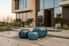 Ceramic Bella Trough Planter | Dark Blue - Acacia Garden Center