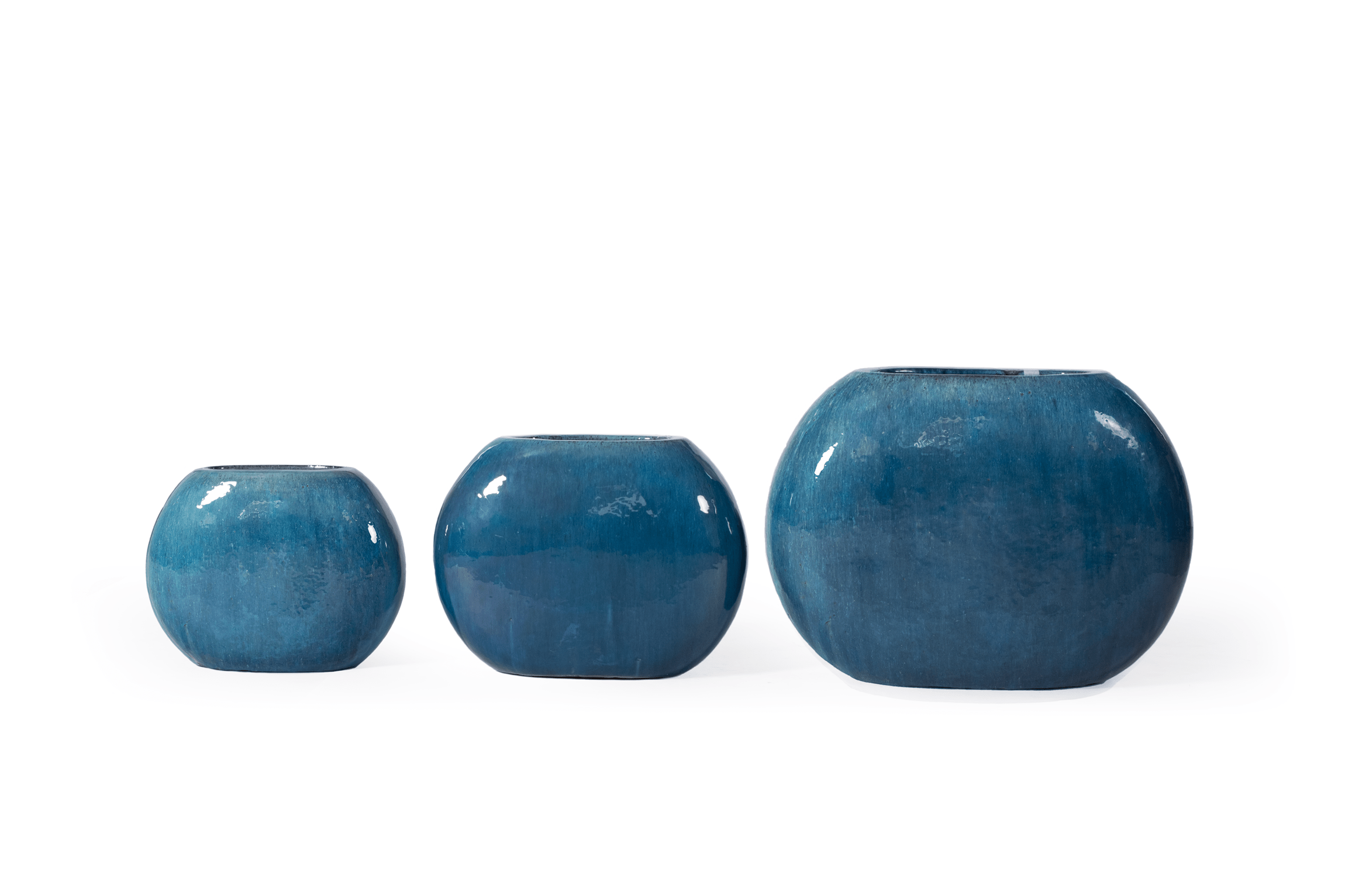 Ceramic Bella Trough Planter | Dark Blue - Acacia Garden Center