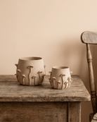 Ceramic Forest Mushroom Pot | Light Brown - Acacia Garden Center
