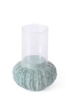 Ceramic Manchester Hurricane Candle Holder | Light Green - Acacia Garden Center
