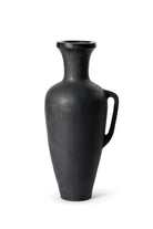 Ceramic Piemonte Vase | Graphite Black, 63 cm - Acacia Garden Center