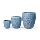 Ceramic Rope Planter | Blue - Acacia Garden Center