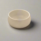 Ceramic Shallow Bowl Pot | White, 19.5 cm - Acacia Garden Center