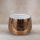 Champagne Metallic Ceramic Pot | Small Decorative Planter - Acacia Garden Center