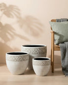 Classic Planter Round Deco Rim - Acacia Garden Center